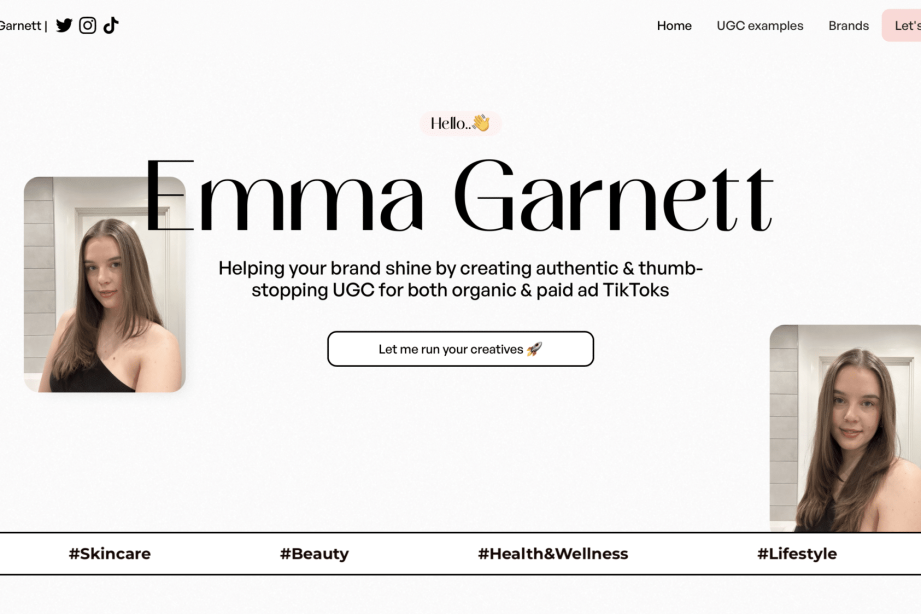 UGC Porfolio Gems Emma Garnett